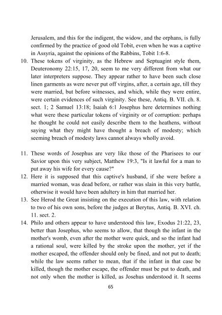 From the Rejection of That Generation to the Death of Moses - Flavius Josephus