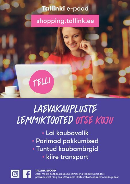 **Tallinn-Stockholm, May-June 2019 Summer Shopping Tallink 