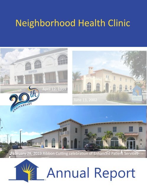 2018 Annual Report Neighborhood Health Clinic