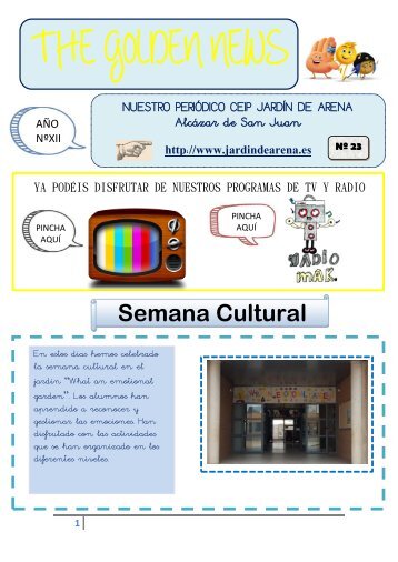 THE GOLDEN NEWS. Nº 23. 2018/2019