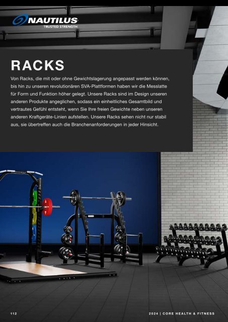 Core Health & Fitness Deutsche Katalog