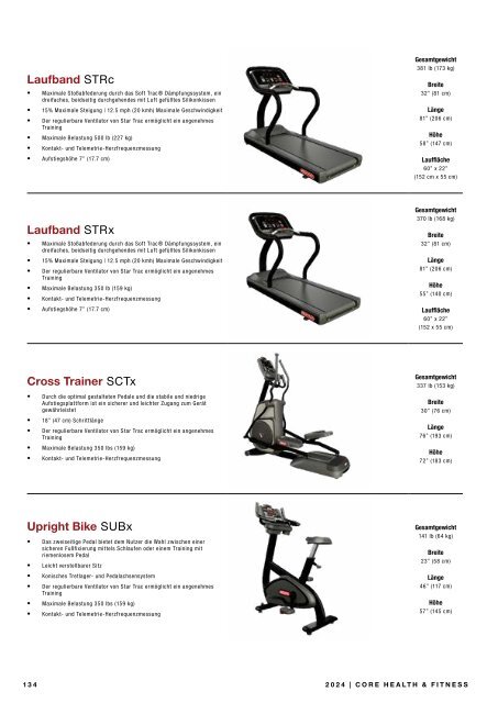 Core Health & Fitness Deutsche Katalog