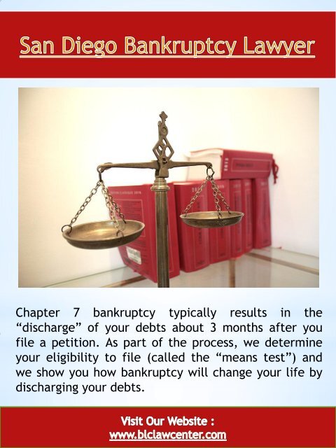 San Diego Bankruptcy Attorney