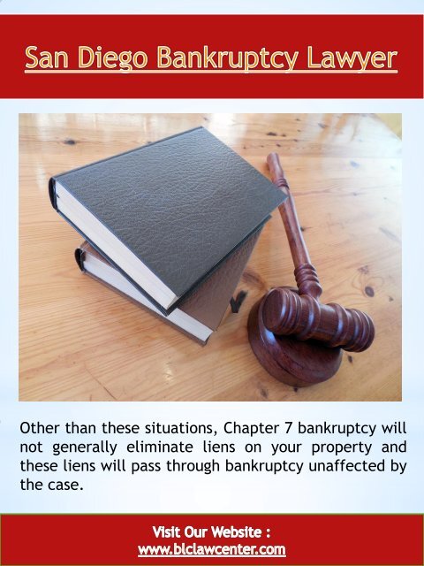 San Diego Bankruptcy Attorney