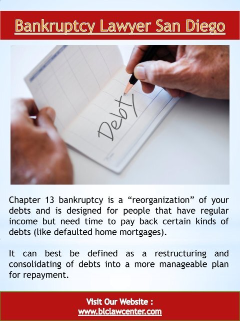 San Diego Bankruptcy Attorney