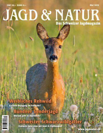 Jagd & Natur Ausgabe Mai 2019 | Vorschau