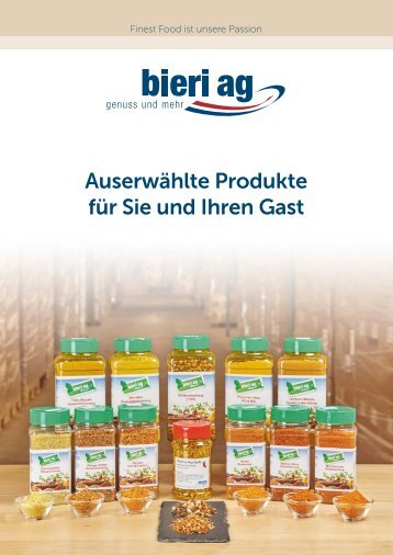 Bieri AG Produktekatalog 2019.01