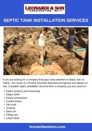 Septic Tank Installation & Removal Services Westchester