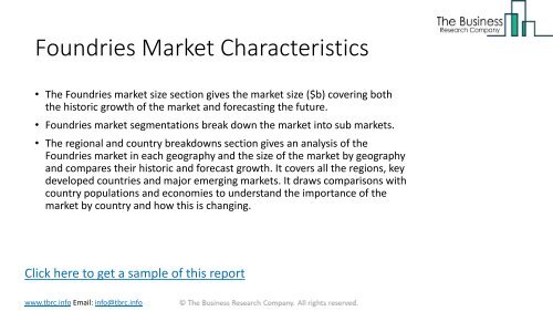 Global Foundries Market Report Segments And Insights To 2022