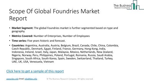 Global Foundries Market Report Segments And Insights To 2022