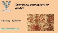 Choose the best upholstery fabric  for furniture pdf