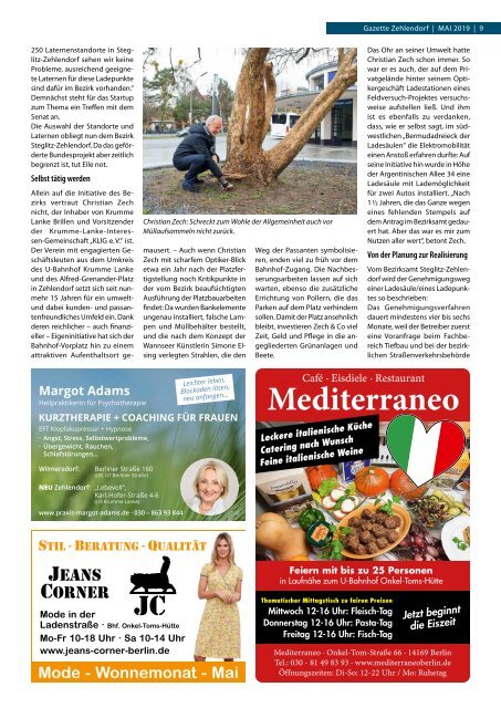 Gazette Zehlendorf Mai 2019