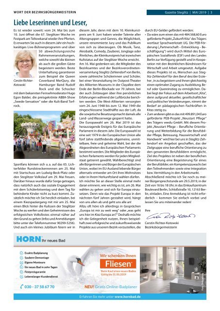 Gazette Steglitz Mai 2019