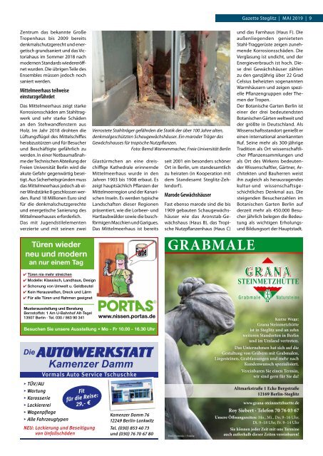 Gazette Steglitz Mai 2019