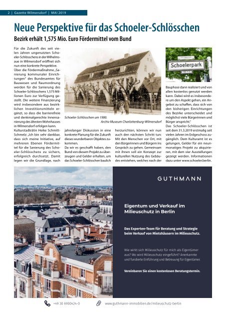 Gazette Wilmersdorf Mai 2019