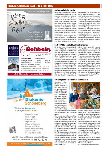 Gazette Schöneberg & Friedenau Mai 2019