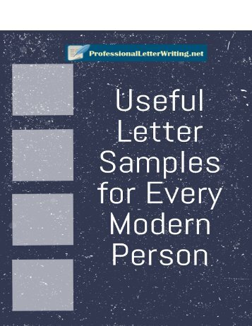 Useful Letter Samples for Every Modern Person