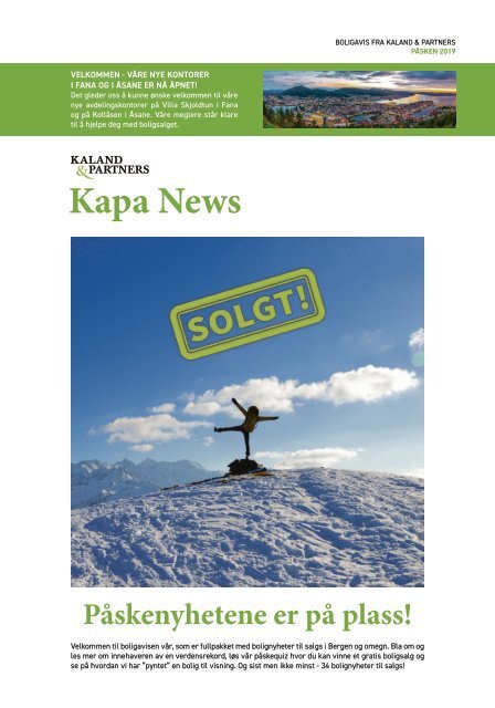 KAPAnews Boligavis - Våre boliger til salgs