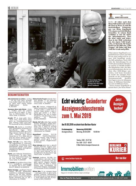 Berliner Kurier 23.04.2019