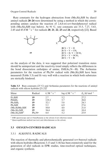 "Front Matter". In: Organosilanes in Radical Chemistry - Index of