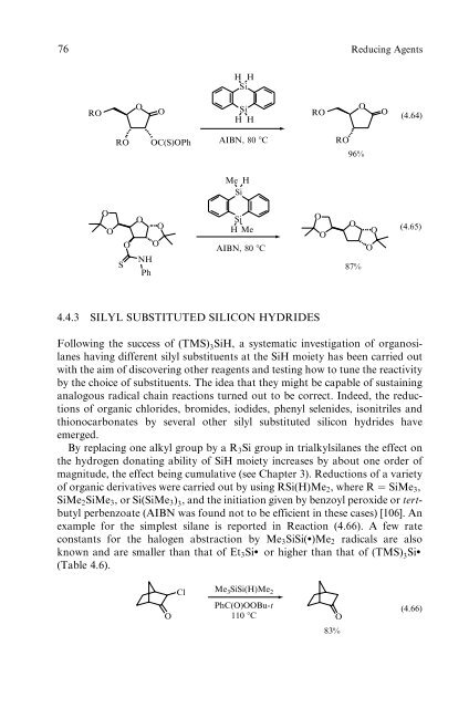 "Front Matter". In: Organosilanes in Radical Chemistry - Index of