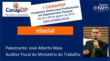 eSocial - José Alberto Maia - CONAPDP