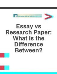 Essay vs Research Paper: What Is the Difference Between?