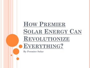 Premier Solar 