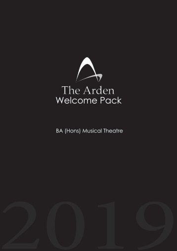 Welcome Pack - Musical Theatre 2019