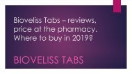 Bioveliss Tabs In Italy