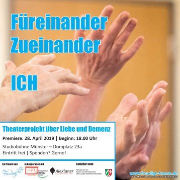 Flyer "Füreinander – Zueinander – ICH"