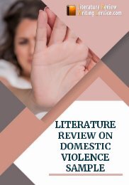 literature review on domestic violence