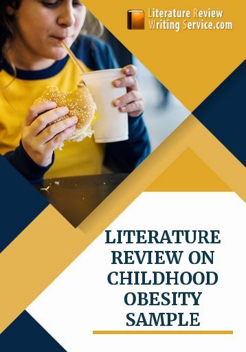 Literature Review on Childhood Obesity Sample