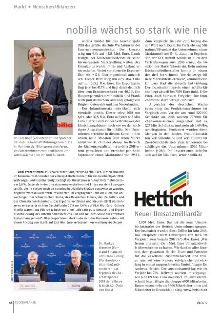 KÜCHENPLANER Ausgabe 3/4-2019 mit dem Sonderteil KÜCHENFERTIGUNG