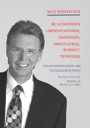 Psychotherapie und Psychologie - Helmut Graf