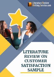 Literature Review on Customer Satisfaction Sample