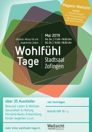 Programmheft Wohlfühl-Tage Erlebnis-Messe Zofingen 2019