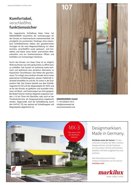 architektur Fachmagazin Ausgabe 3 2019