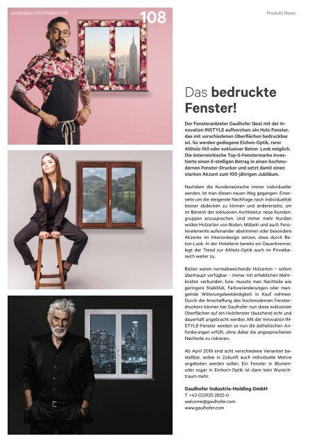 architektur Fachmagazin Ausgabe 3 2019