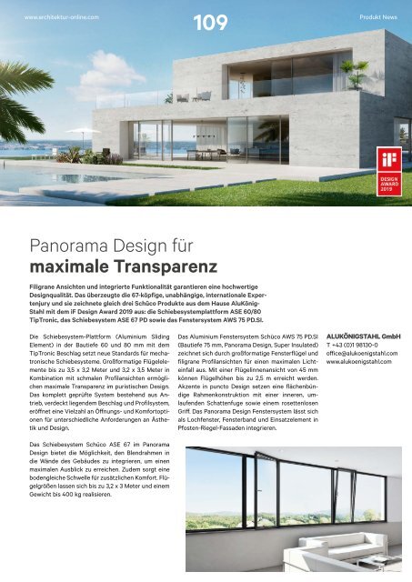 architektur Fachmagazin Ausgabe 3 2019