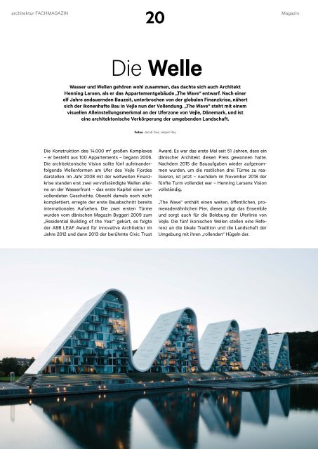 architektur Fachmagazin Ausgabe 3 2019