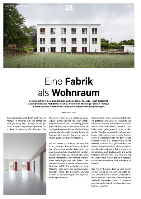 architektur Fachmagazin Ausgabe 3 2019