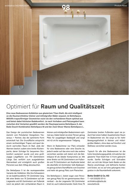 architektur Fachmagazin Ausgabe 3 2019