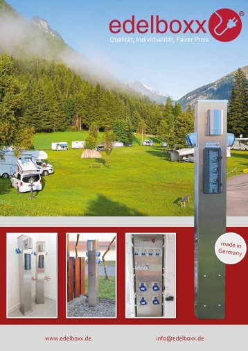 edelboxx Stromsäulen Stromverteilerschränke Energiesäulen Gullys