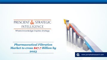 Pharmaceutical Filtration Market Size and Forecast Report 2023
