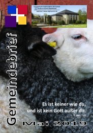 Gemeindebrief Mai 2019