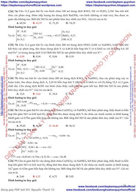 500 bài toán Hay Lạ Khó tổng hợp môn Hóa Học 2019 (Có giải chi tiết)