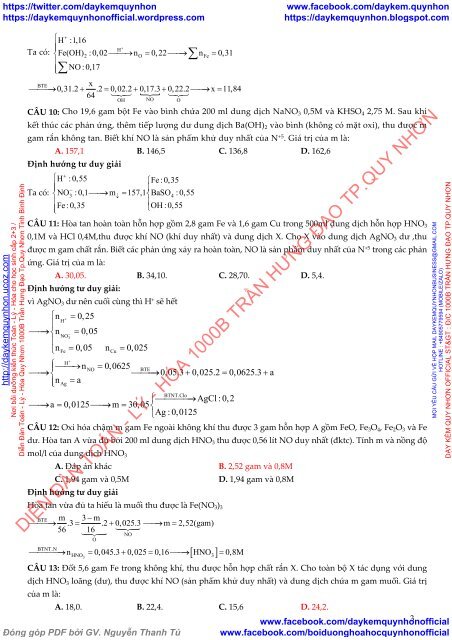 500 bài toán Hay Lạ Khó tổng hợp môn Hóa Học 2019 (Có giải chi tiết)