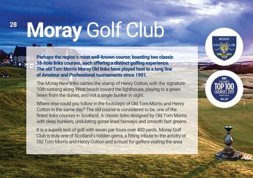 2019 Moray Speyside Golf Guide