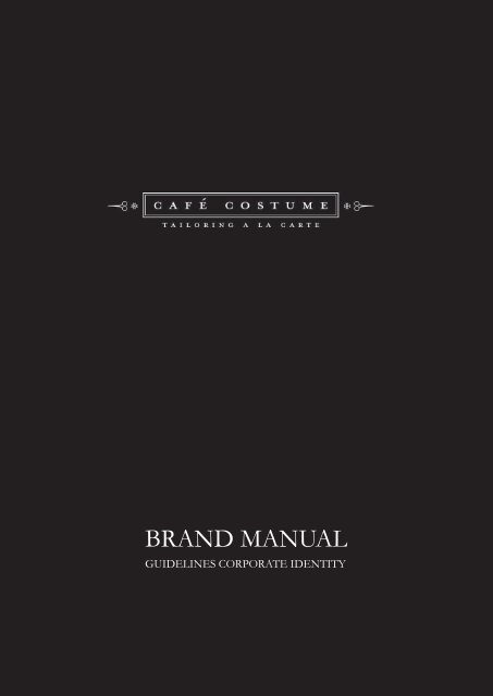 Brand manual guidelines